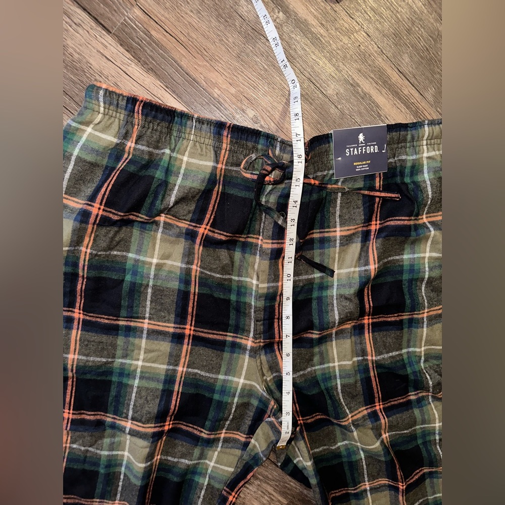 Stanford Men’s Olive Plaid Sleep Pants 100% Cotton size XL - Picture 9 of 9